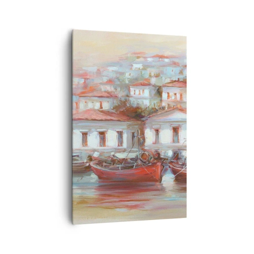 Obraz na plátně - Šťastné městečko - 80x120 cm