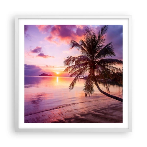 Plakát v bílém rámu - Blahobyt až po okraj - 60x60 cm