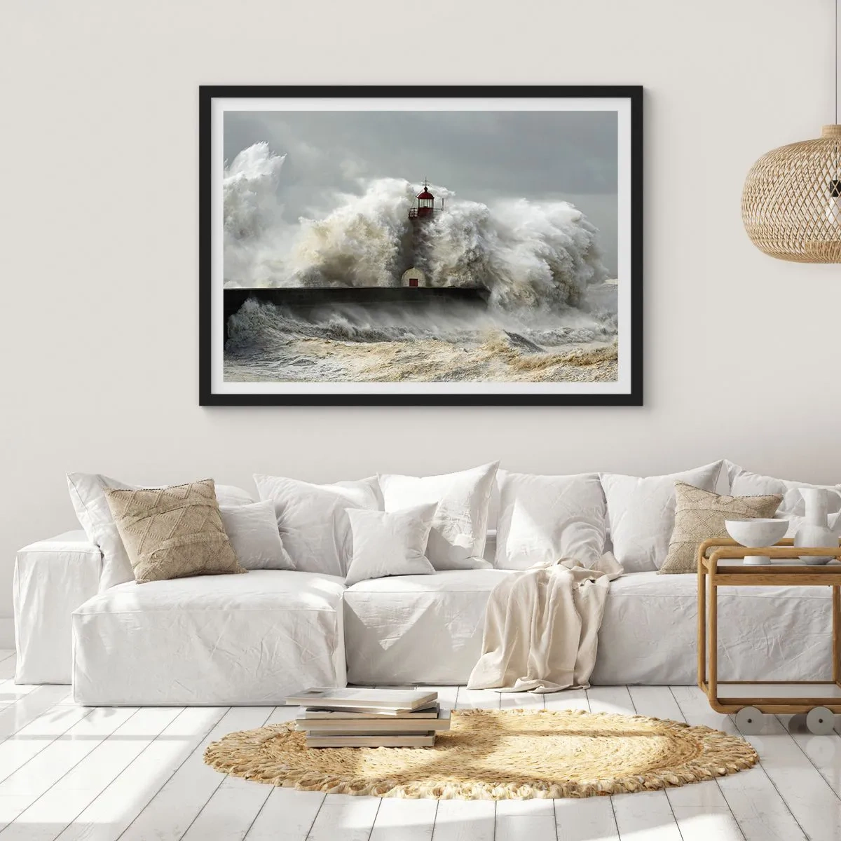 Plakát v černém rámu - Hněv oceánu - 50x40 cm