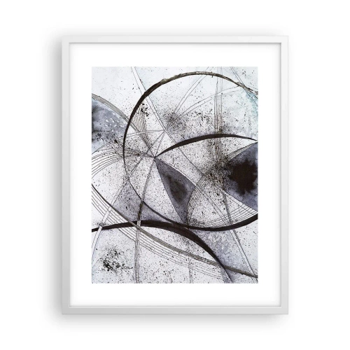 Plakát v bílém rámu - Futuristická fantazie - 40x50 cm