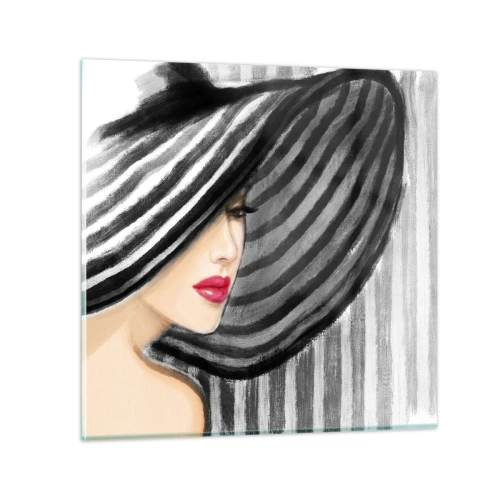 Obraz na skle - Kde tě hledat? - 40x40 cm