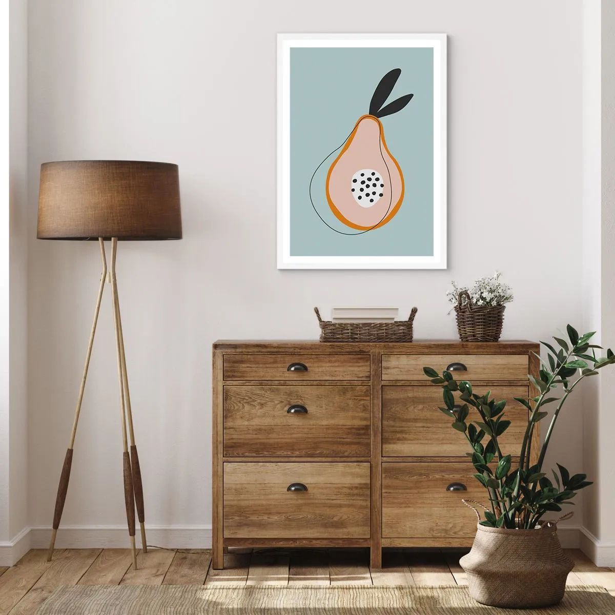 Plakát v bílém rámu - Pronikání do podstaty věcí - 50x70 cm