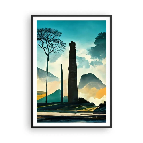 Plakát v černém rámu - Výš a výš - 70x100 cm