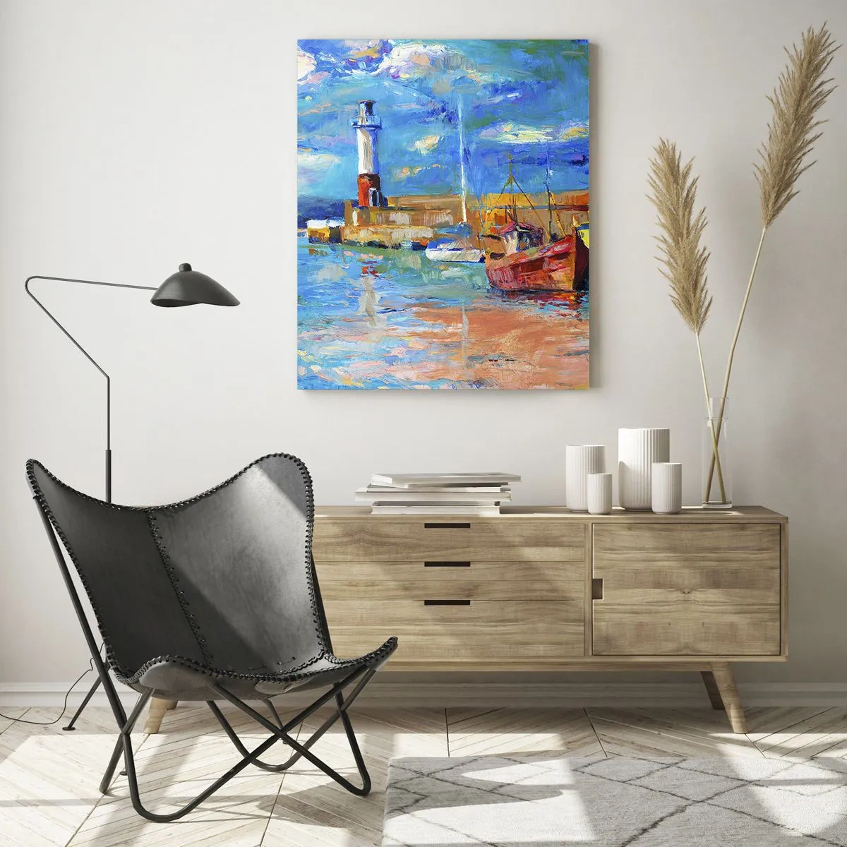 Obraz na skle - Odpoledne v duhové zátoce - 50x70 cm