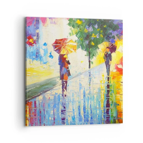 Obraz na plátně - A všechno je jasné - 70x70 cm