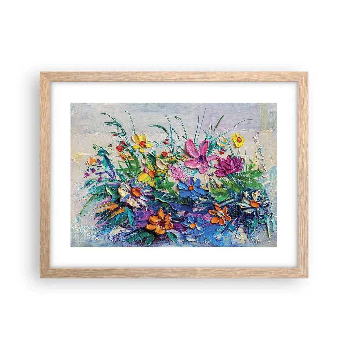 Plakát v rámu světlý dub - Vůbec ne zátiší - 40x30 cm