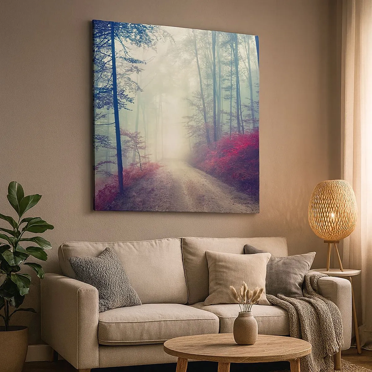 Obraz na plátně - Je dobře vstát s východem slunce - 30x30 cm