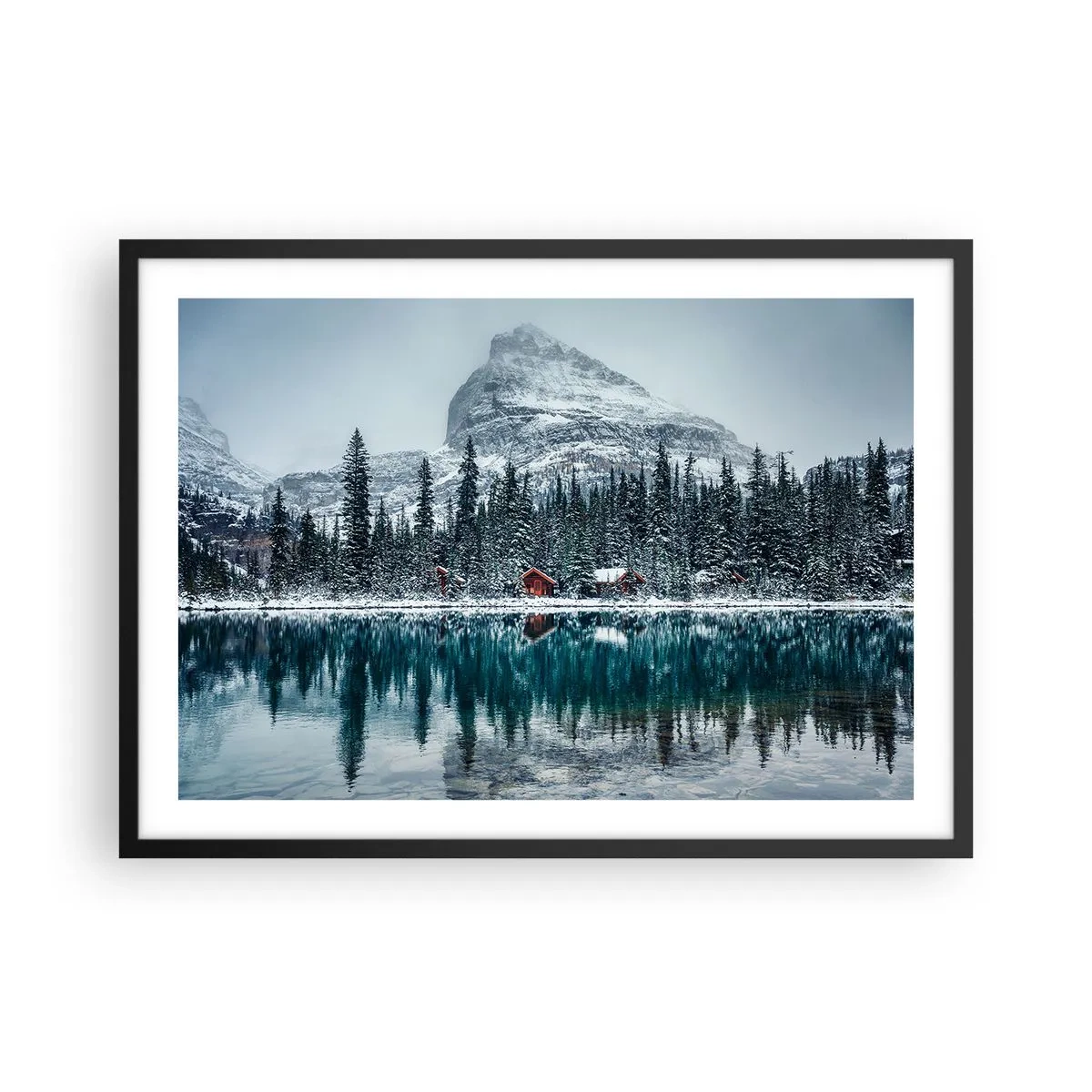 Plakát v černém rámu - Kanadské útočiště - 70x50 cm