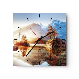 Nástěnné hodiny - Příroda v novém světle - 40x40 cm