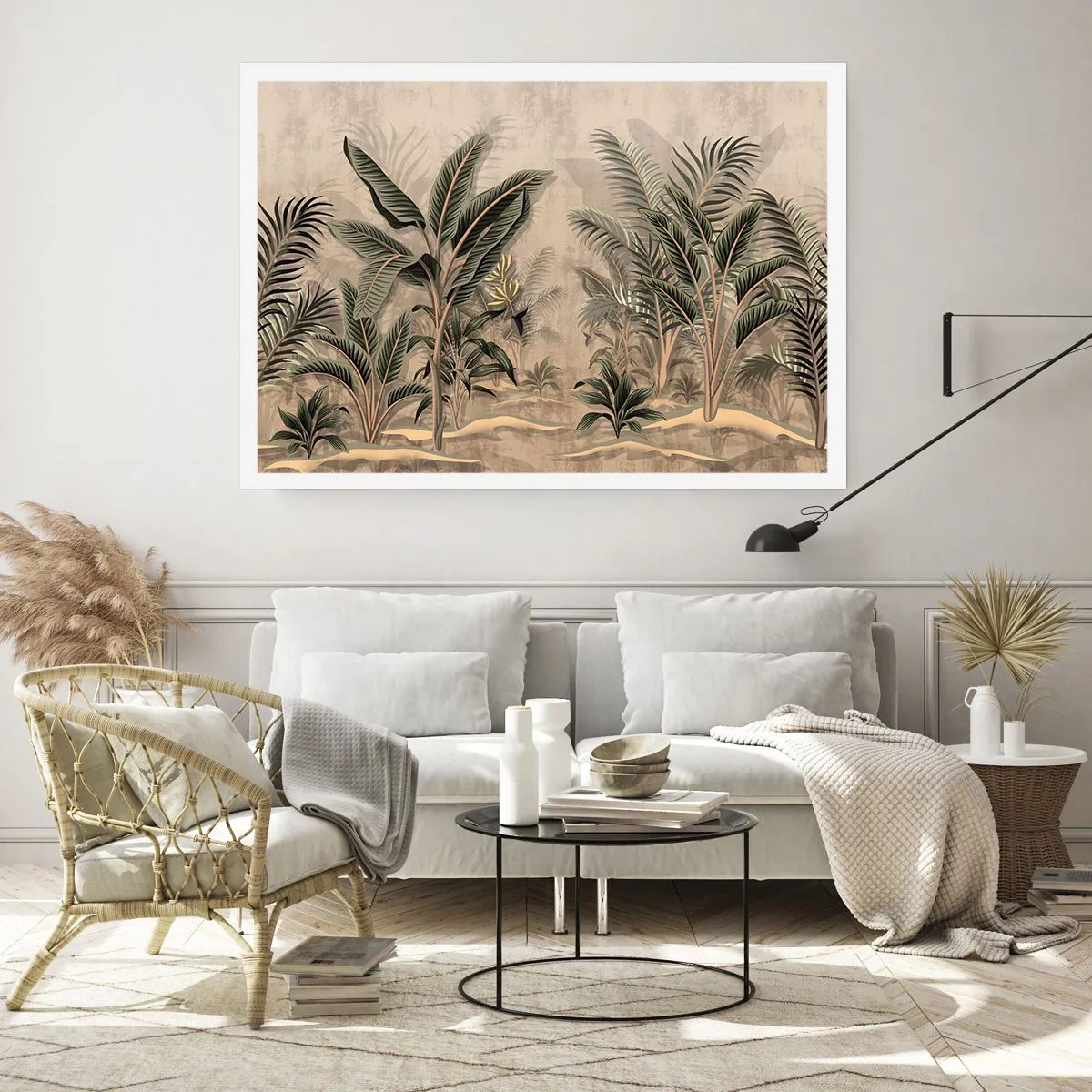 Plakát - Rytina v koloniálním stylu - 100x70 cm