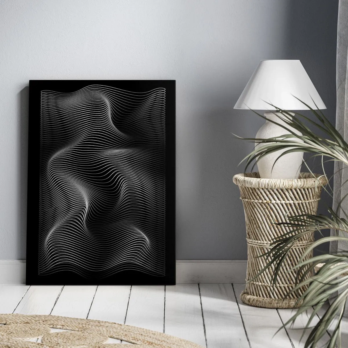 Obraz na plátně - Tanec světla v prostoru - 70x100 cm