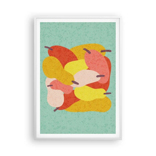 Plakát v bílém rámu - Ochutnejte letní slunce - 70x100 cm