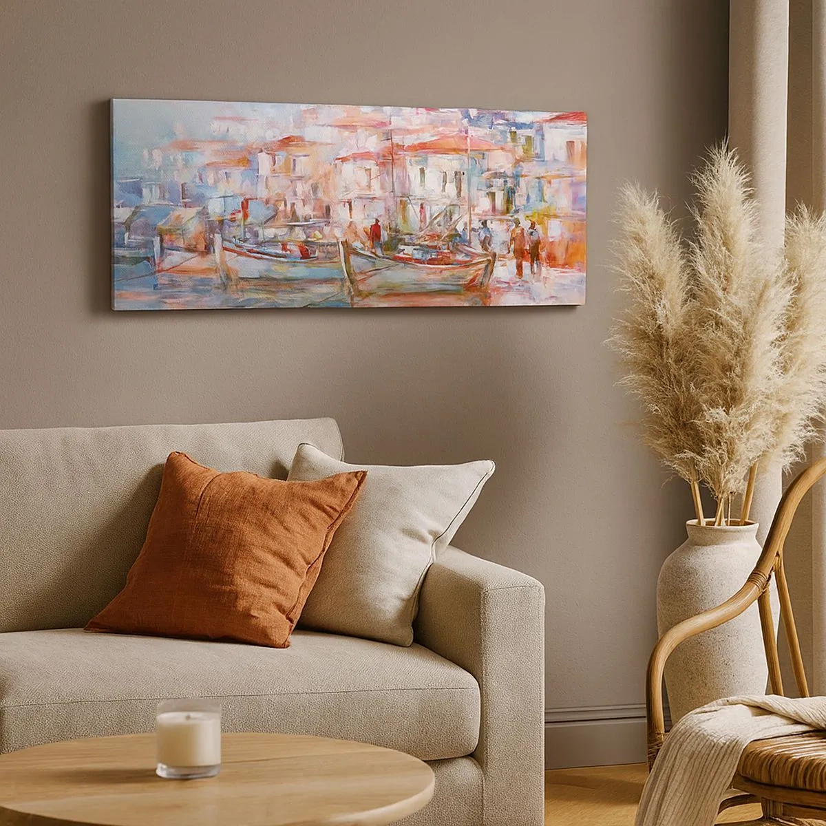 Obraz na plátně - Pastelová dovolená - 100x40 cm