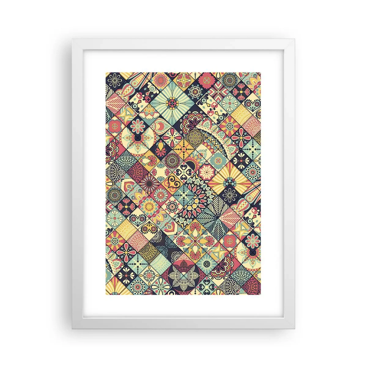 Plakát v bílém rámu - Marokánská vize - 30x40 cm