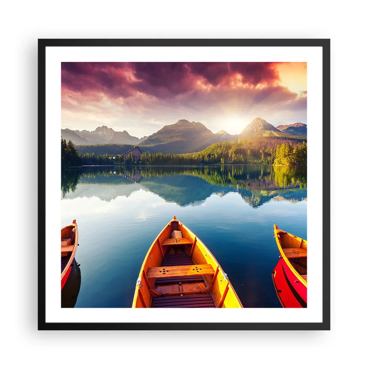 Plakát v černém rámu - Nic proti přírodě - 60x60 cm