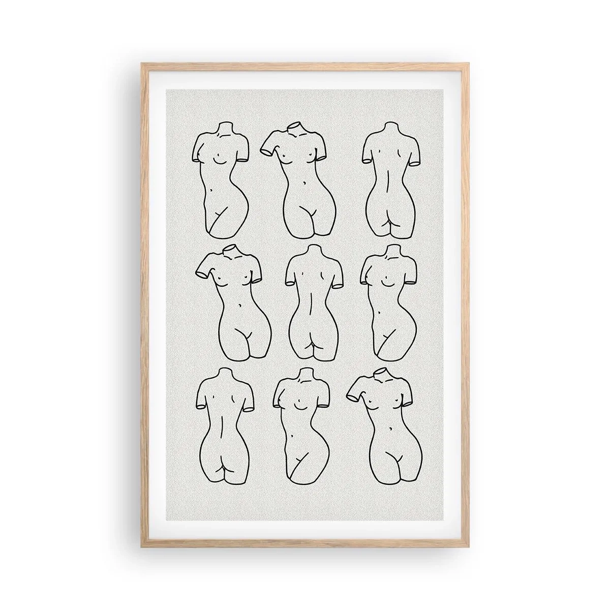 Plakát v rámu světlý dub - Pouze Venuše - 61x91 cm