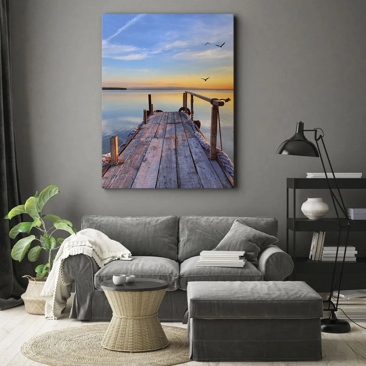 Obraz na plátně - Jít před sebe směrem ke slunci - 50x70 cm