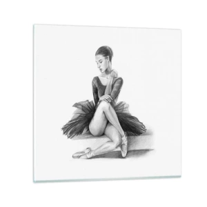 Obraz na skle - Okouzlená tancem - 40x40 cm