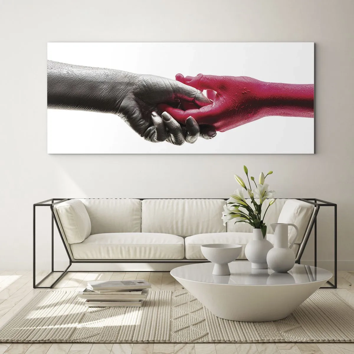 Obraz na skle - Spolu i když jsme odlišní - 100x40 cm