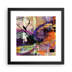 Plakát v černém rámu - Lze přímo nebo kolem - 30x30 cm