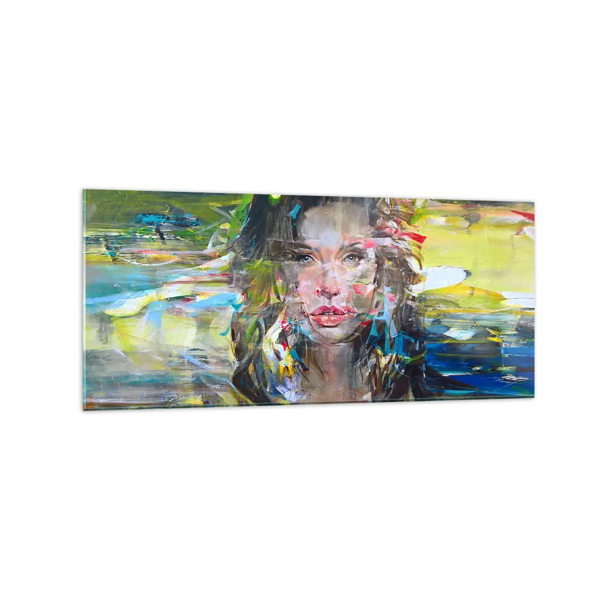 Obraz na skle - Za závojem vzduchu - 120x50 cm