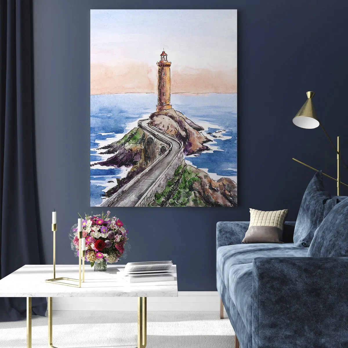 Obraz na skle - Tváří v tvář moři - 50x70 cm