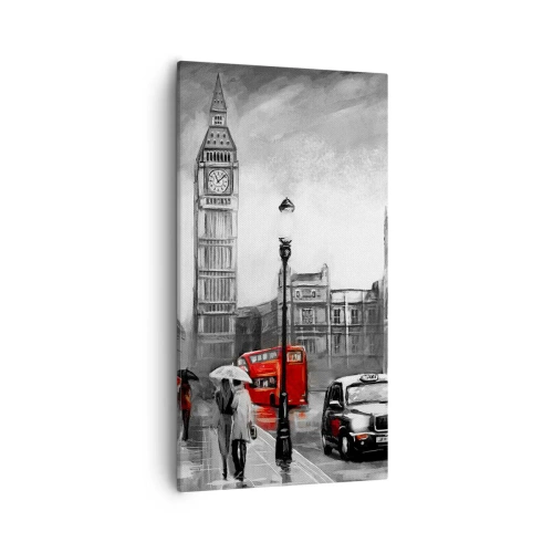 Obraz na plátně - Vůbec ne šedé město - 55x100 cm