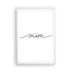 Plakát v bílém rámu - Velké emoce - 61x91 cm