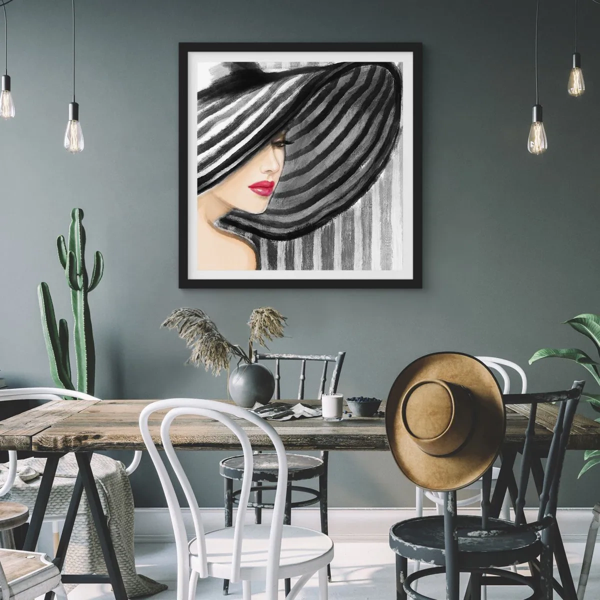 Plakát v černém rámu - Kde tě hledat? - 40x40 cm