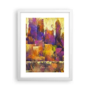 Plakát v bílém rámu - Metropolitní kompozice - 30x40 cm