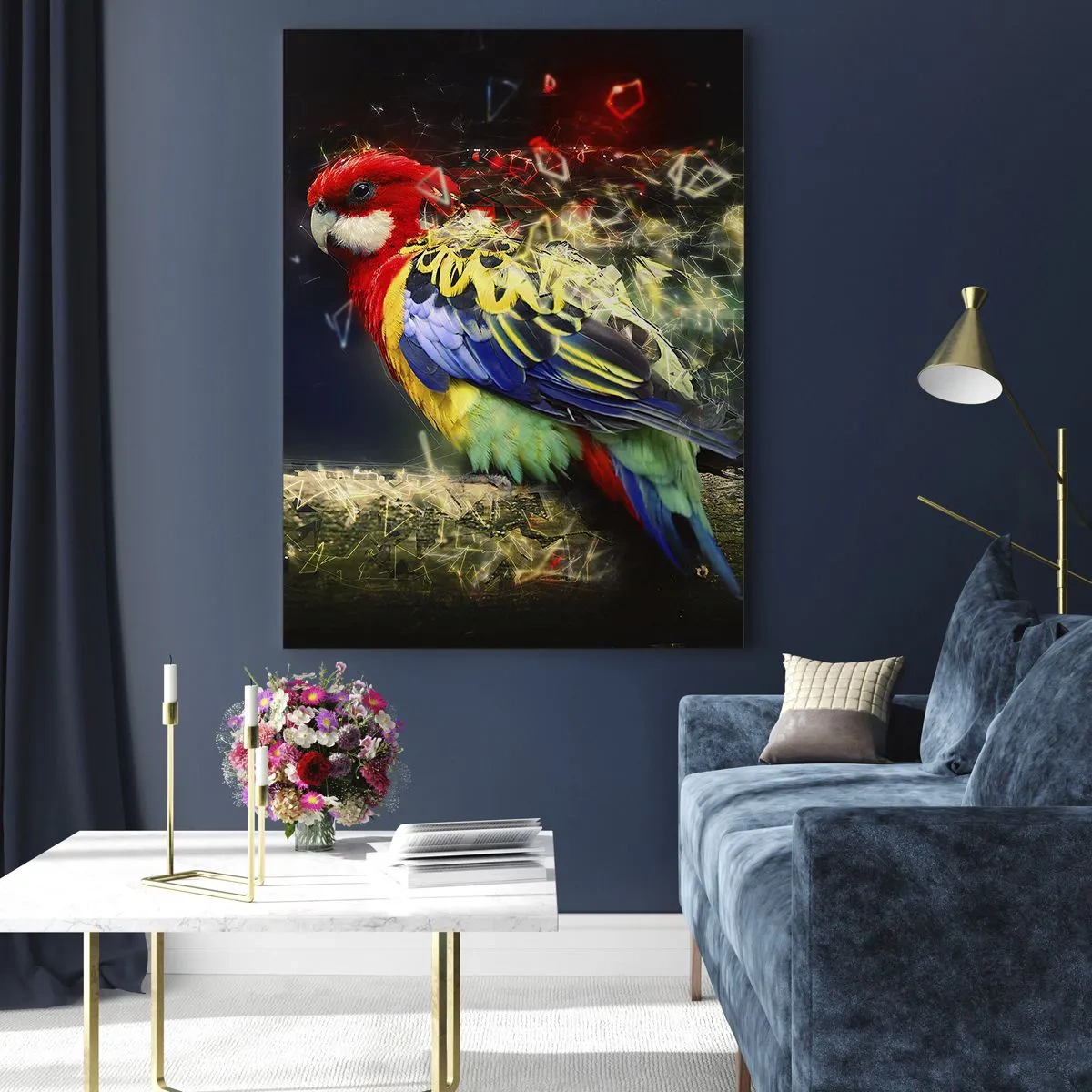 Obraz na skle - Posel záře - 80x120 cm