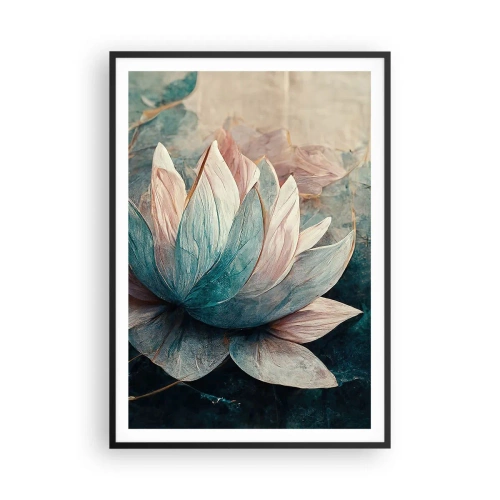 Plakát v černém rámu - Hvězdy a jezero - 70x100 cm