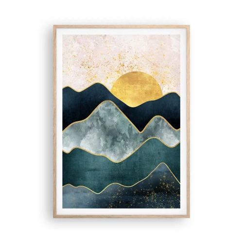 Plakát v rámu světlý dub - Za sedmero horami - 70x100 cm