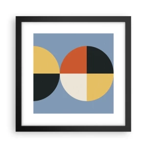 Plakát v černém rámu - Koukej a počítej - 30x30 cm