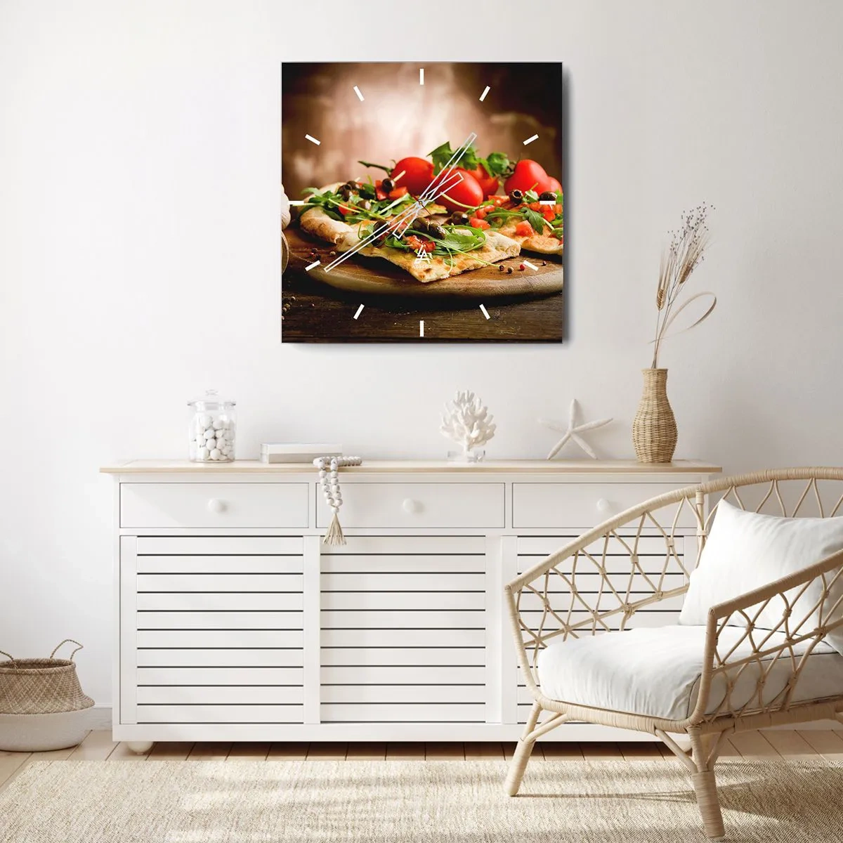 Nástěnné hodiny - Přímo z pece a ze zahrady - 30x30 cm