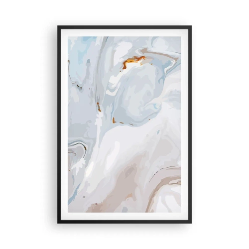 Plakát v černém rámu - Povznesená bílá - 61x91 cm