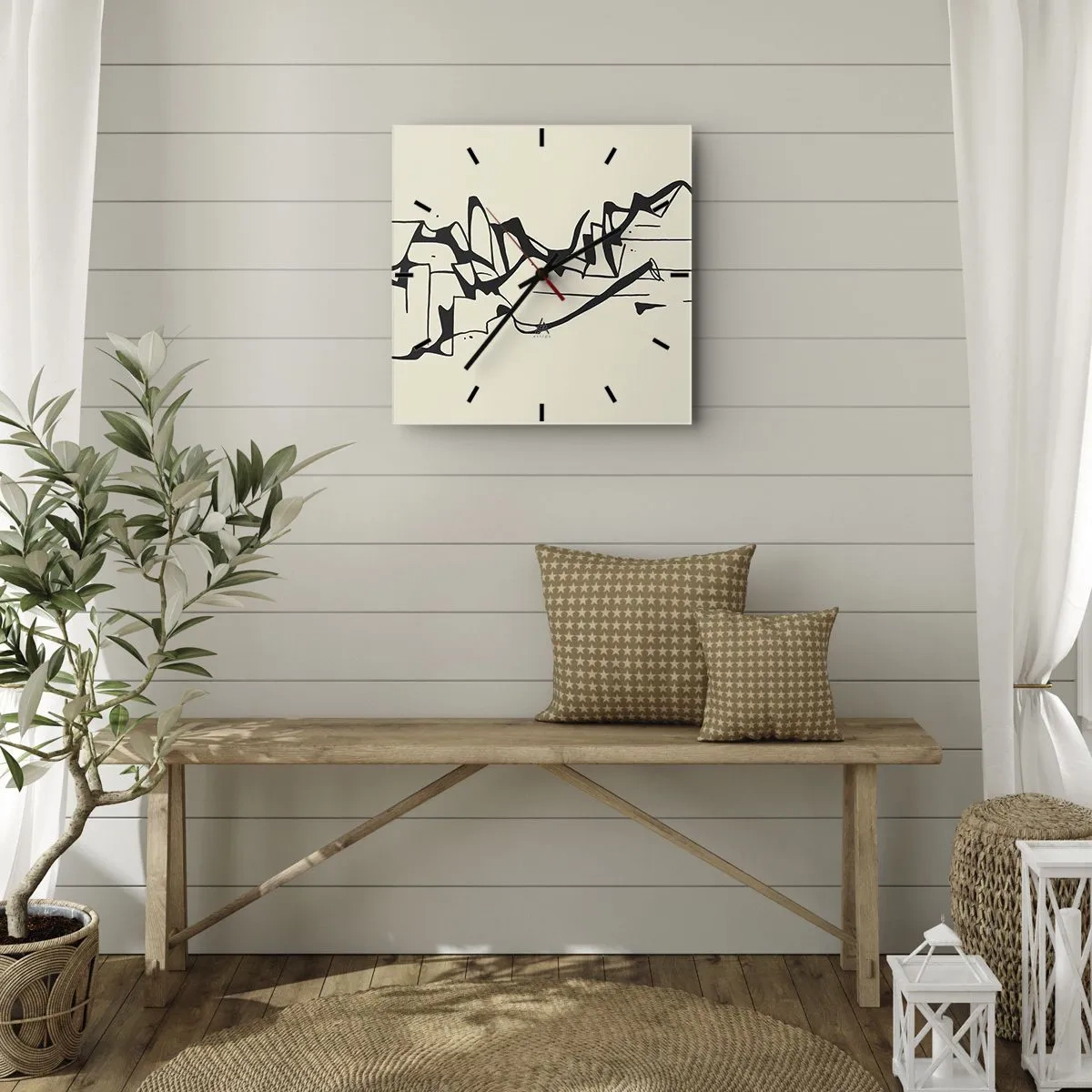 Nástěnné hodiny - Možná krajina - 30x30 cm