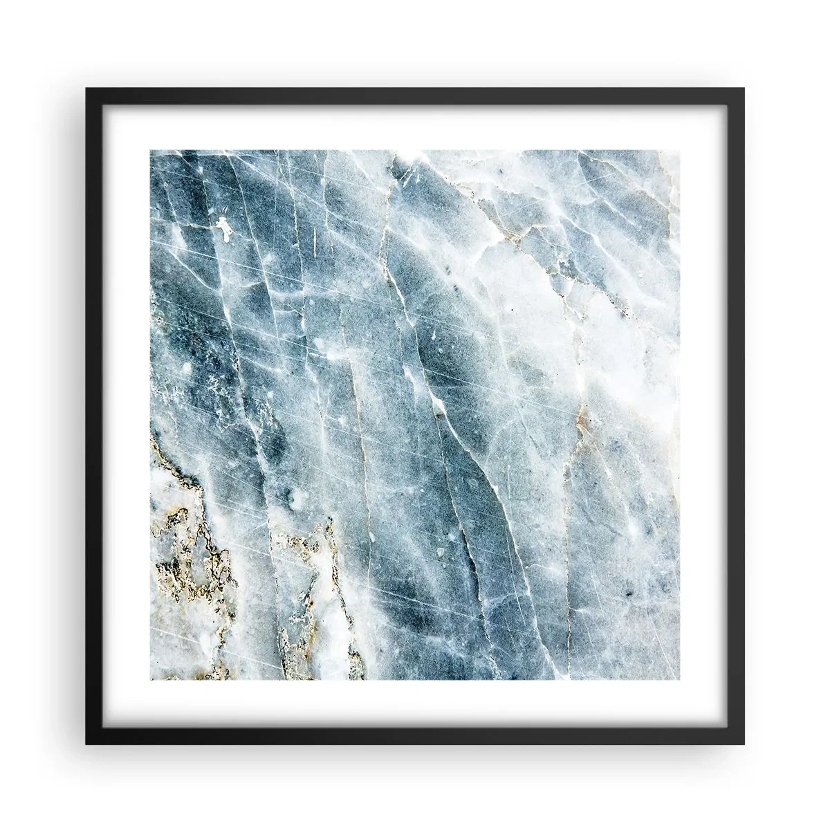 Plakát v černém rámu - Ledový svět - 50x50 cm