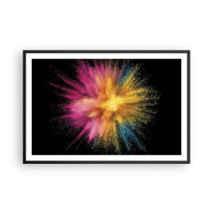 Plakát v černém rámu - Zrození barev  - 91x61 cm