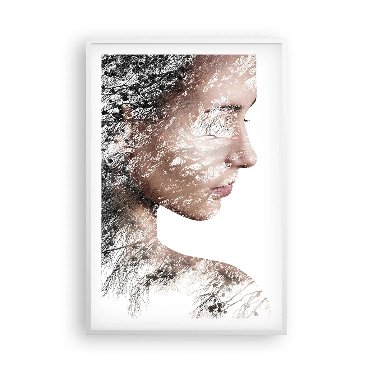 Plakát v bílém rámu - Duch lesa - 61x91 cm