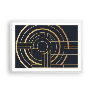 Plakát v bílém rámu - Obraty události - 70x50 cm