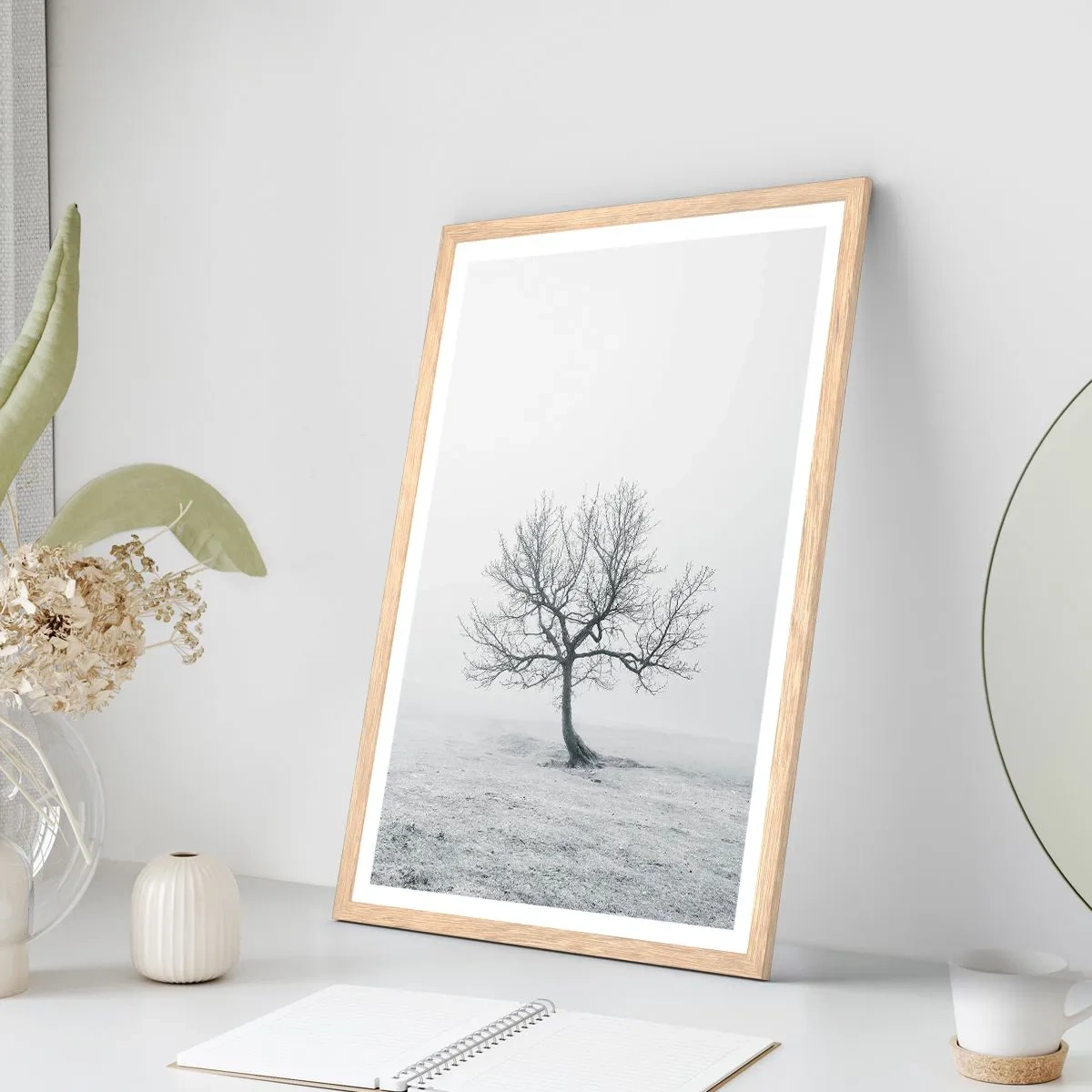 Plakát v rámu světlý dub - Proti nicotě - 50x70 cm