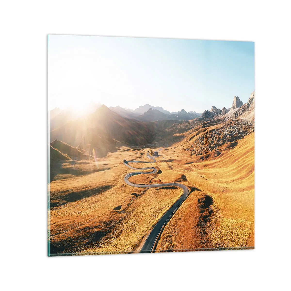 Obraz na skle - Ve zlatém údolí - 40x40 cm