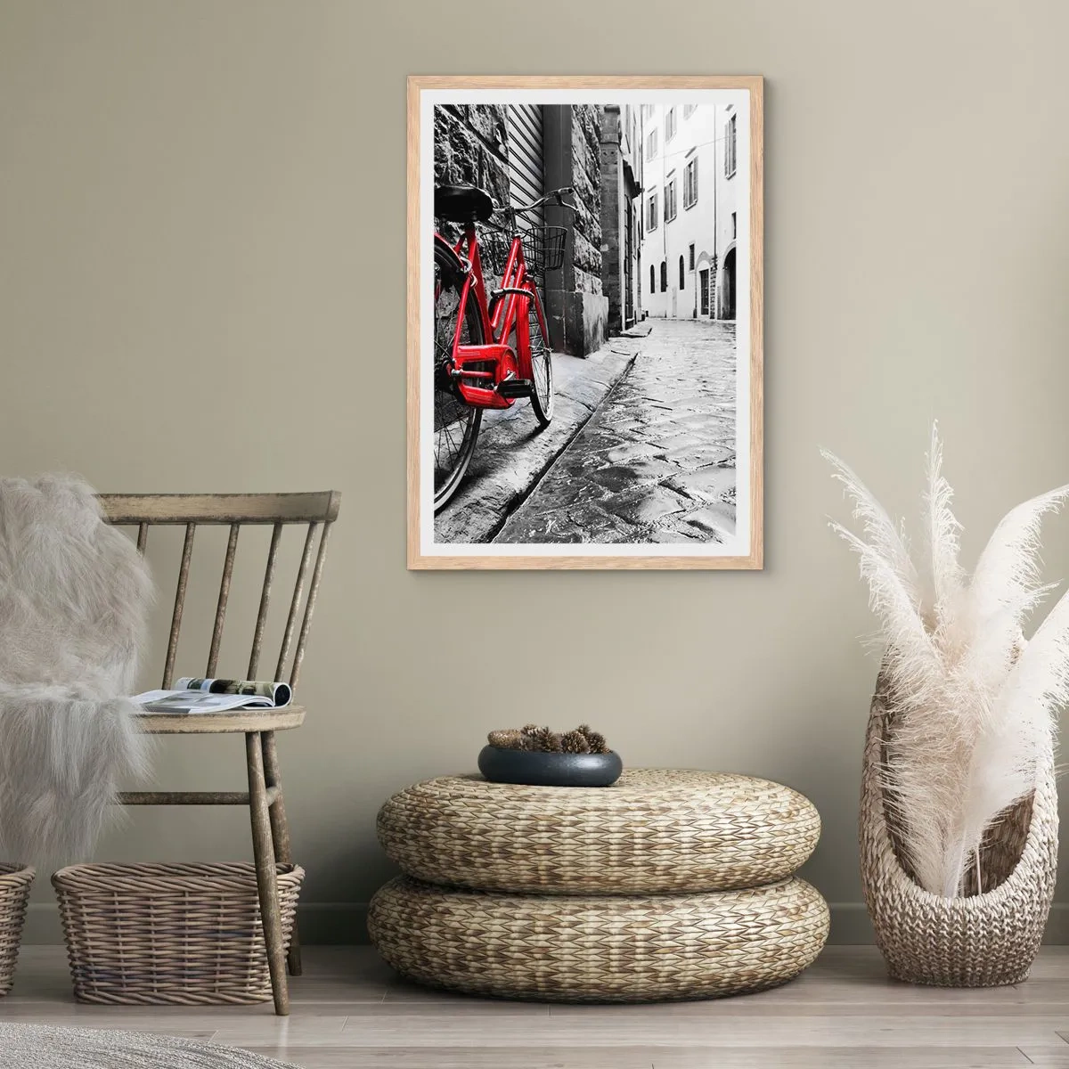 Plakát v rámu světlý dub - Skutečná krása nestárne - 40x50 cm