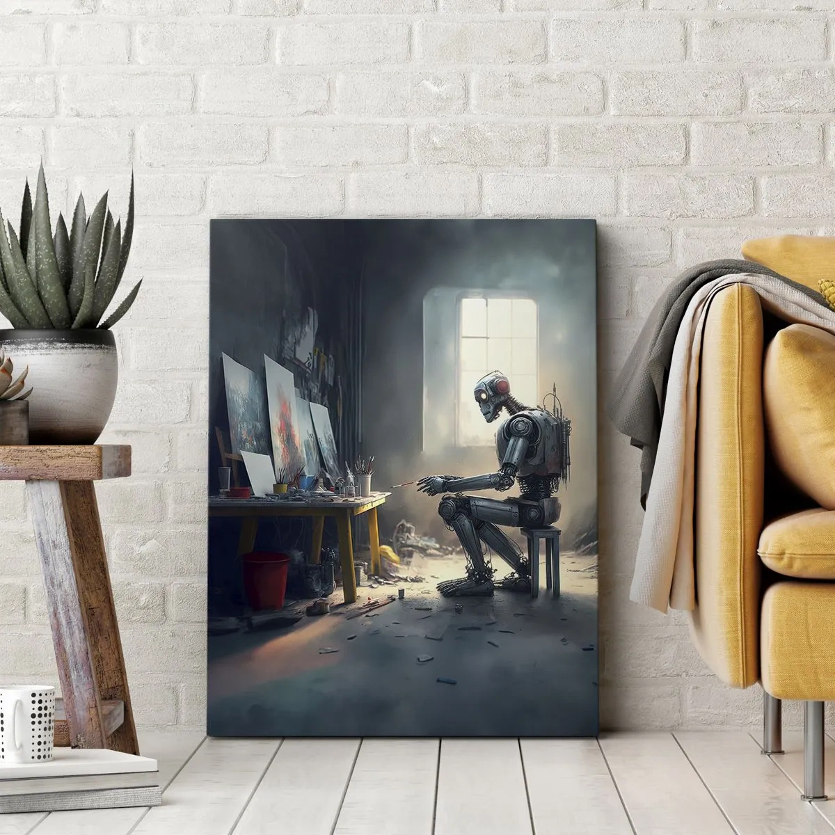 Obraz na plátně - Akt stvoření - 55x100 cm