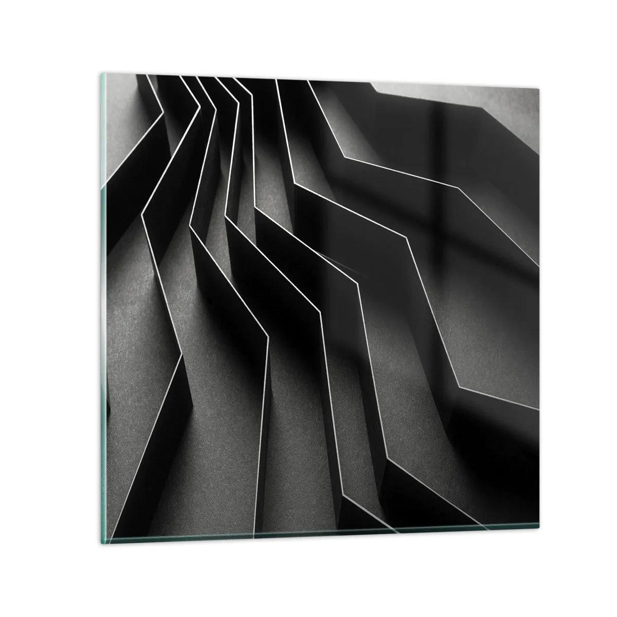 Obraz na skle - Prostorový pořádek - 70x70 cm