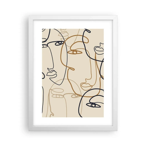 Plakát v bílém rámu - Portrét znásobený - 30x40 cm