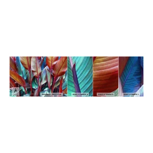 Vzor Fototapety Samolepicí Deluxe Sticker - Barevná houština - Listy, Botanika, Boho - 100x30 cm