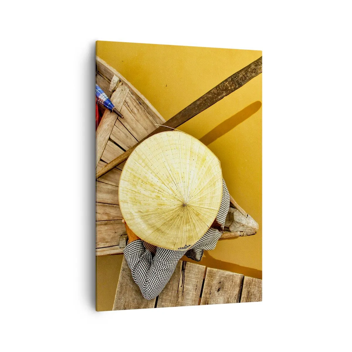 Obraz na plátně - Život na žluté řece - 70x100 cm