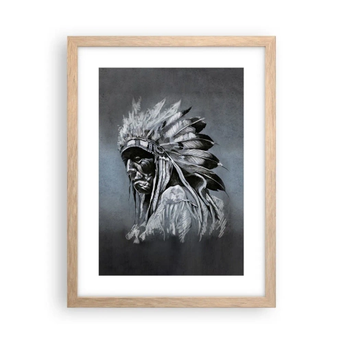 Plakát v rámu světlý dub - Návrat k základům - 30x40 cm